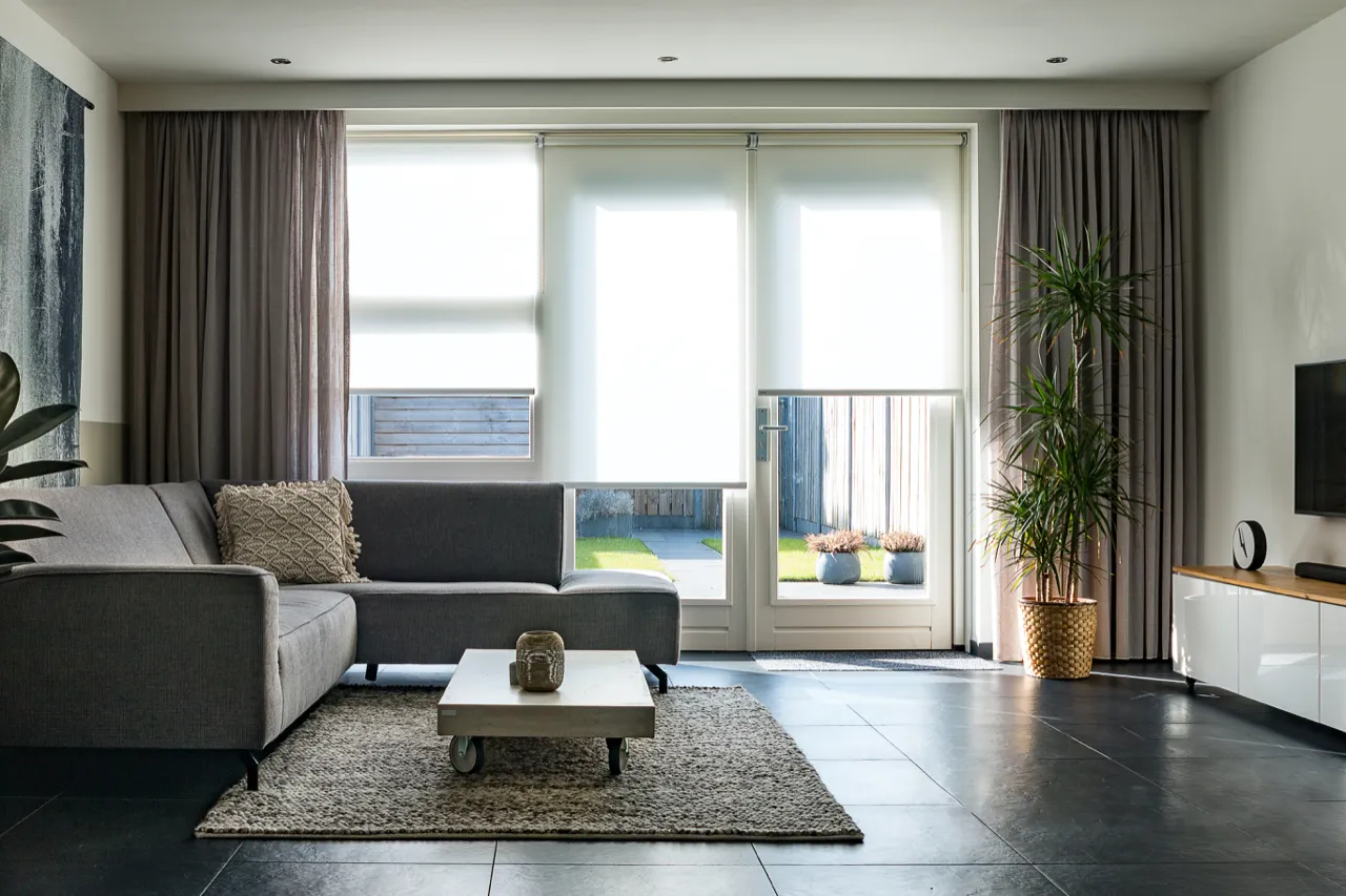 stylish security blinds living room home security